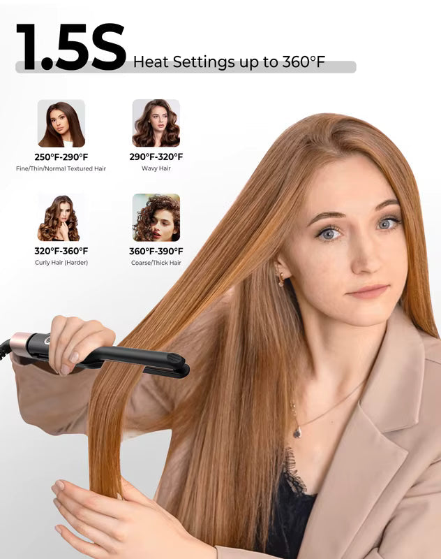 LCD Digital Slim Ceramic Hair Straightener Flat Iron