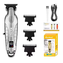 2293 Metal Body Cordless Hair Clipper with Digital Display