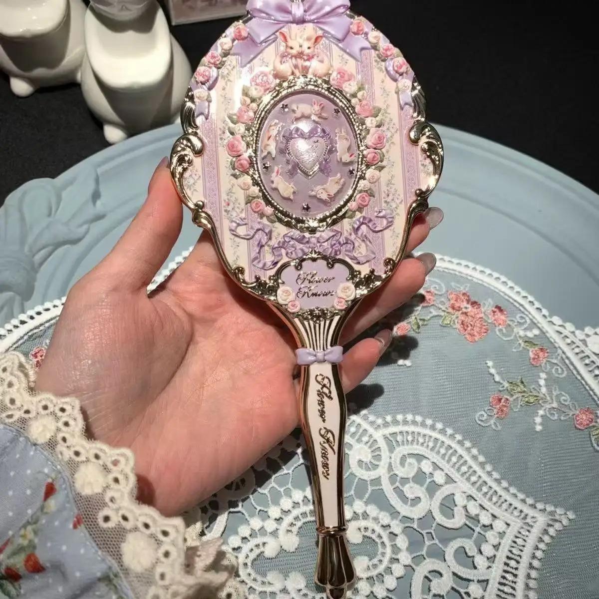 Vintage Bonnie Garden Mirror – Classic Portable Vanity Mirror
