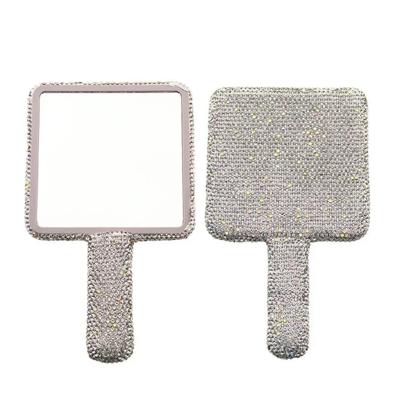 Full Diamond Bling Handheld Makeup Mirror