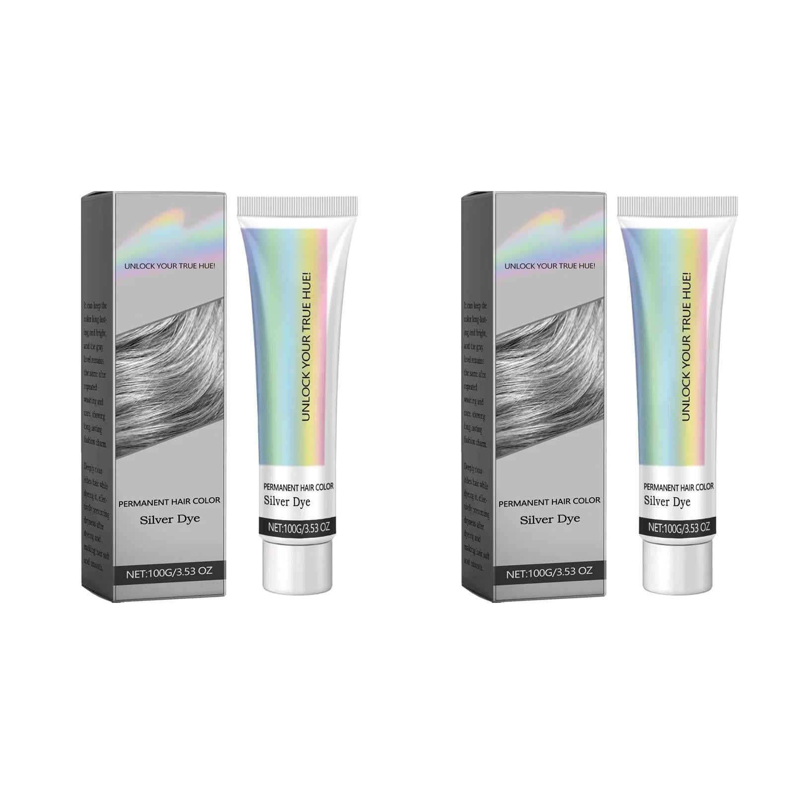 Fashion Silver Permanent Hair Dye Cream