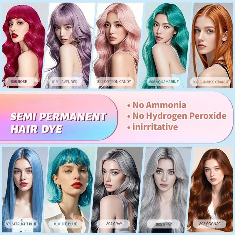 Ammonia-Free Semi Permanent Fashion Hair Dye