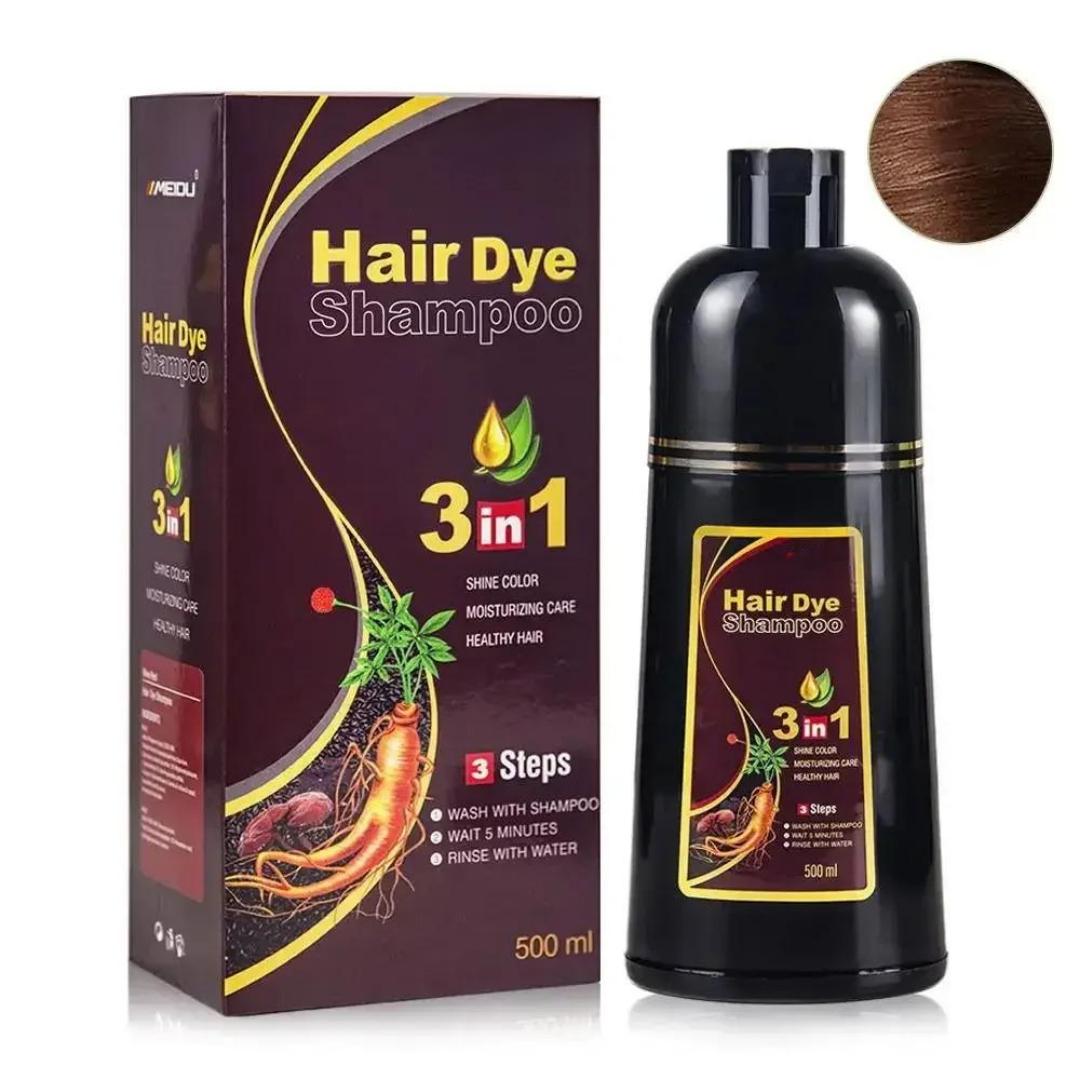3 In 1 Natural Herbal Hair Dye Shampoo 500ml