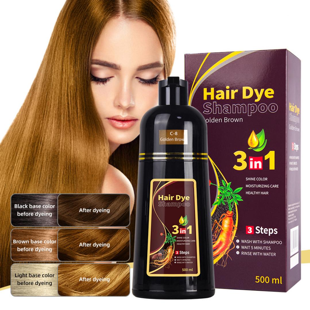 3 In 1 Natural Herbal Hair Dye Shampoo 500ml